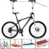 Merkloos Decopatent® Fietslift Ophangsysteem - Ophangen Fiets Aan Plafond - Fietstakel - Fietshaak - Dubbele Fietsophangsysteem Met Katrol -Fietsaccessoires Winkel 1200x1200 710