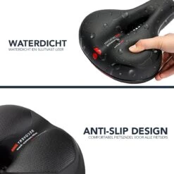 Achaté Fietszadel - Unisex - Extra Comfortabel - Ventilerend - Incl. Zadelhoes En Installatiemateriaal -Fietsaccessoires Winkel 1200x1200 757