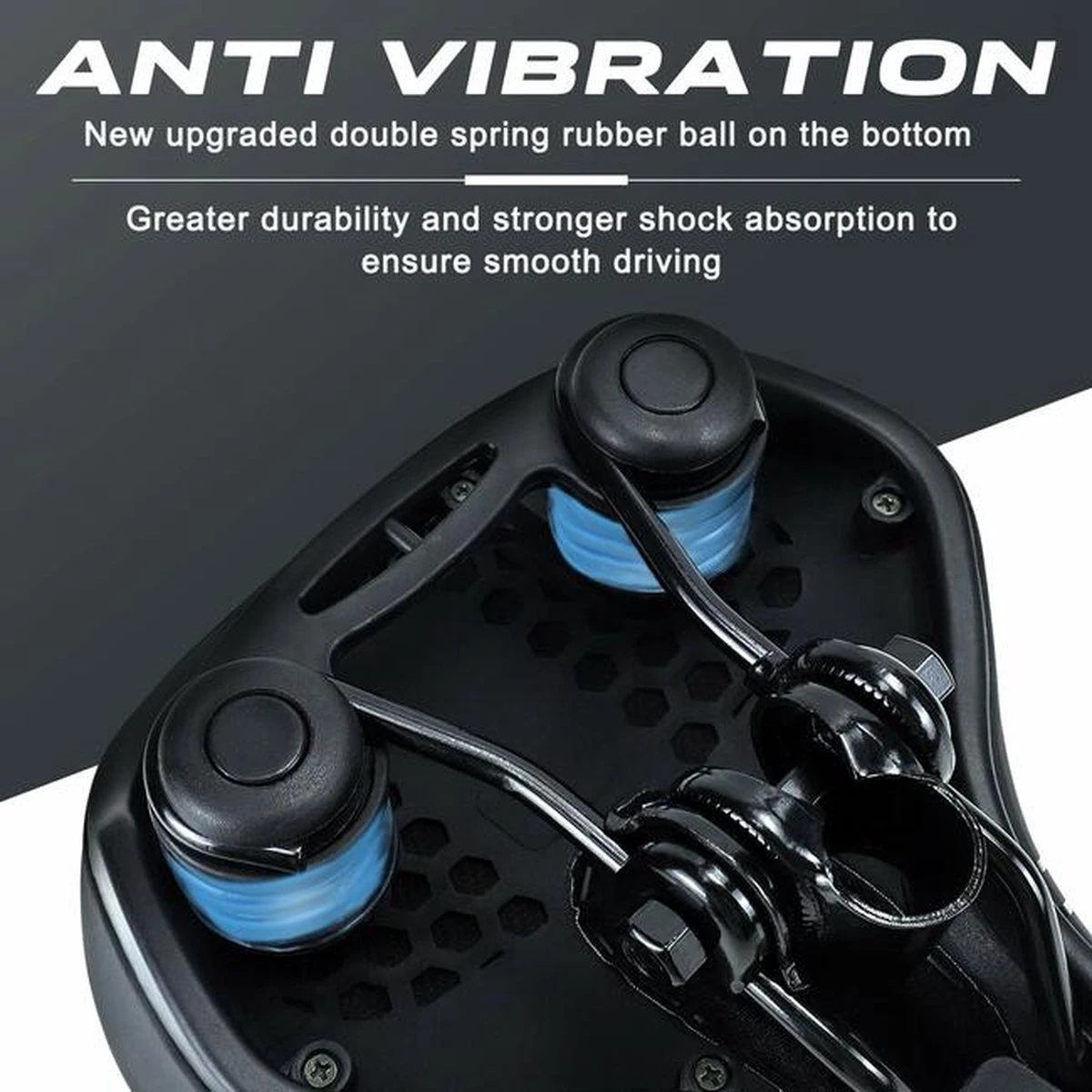 BOTC Fietszadel - Unisex - Extra Comfortabel - Inclusief Waterdichte Zadelhoes - Ventilerend 4 BOTC Fietszadel - Unisex - Extra Comfortabel - Inclusief Waterdichte Zadelhoes - Ventilerend - Afbeelding 2