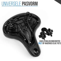 Strex Fietszadel - Unisex - Extra Comfortabel - Ventilerend - Incl. Zadelhoes -Fietsaccessoires Winkel 1200x1200 771