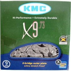 Ketting 9 Speed KMC X9 114 Schakels - Grijs -Fietsaccessoires Winkel 1200x1200 779