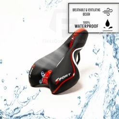 Voltano Sport Fietszadel – Gel Trekking Zadel – Met Uitsparing – Unisex - Zwart / Rood - Incl. Gratis Zadelstrop -Fietsaccessoires Winkel 1200x1200 834