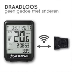 Amenzo© Fietscomputer Draadloos - Kilometerteller - NL Handleiding - Draadloze En Waterdichte Snelheidsmeter - Makkelijke Bevestiging - Fiets GPS - Zwart - Racefiets -Fietsaccessoires Winkel 1200x1200 923