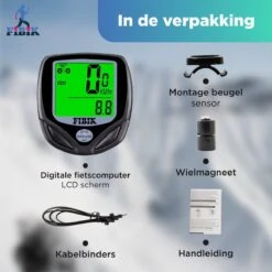 Fibik Draadloze Fietscomputer - Kilometerteller - Draadloos - Waterdicht - Automatisch Verlicht Scherm -Fietsaccessoires Winkel 1200x1200 955