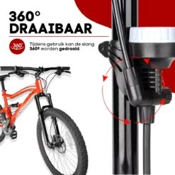 RYER Fietspomp Pro - Drukmeter - Inclusief Banden Reparatieset -Fietsaccessoires Winkel 1200x1200 981