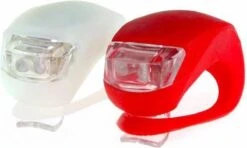 Merkloos Dutch Gadgets - Fietslampjes LED - Set Wit En Rood - Inclusief Batterijen -Fietsaccessoires Winkel 1200x721