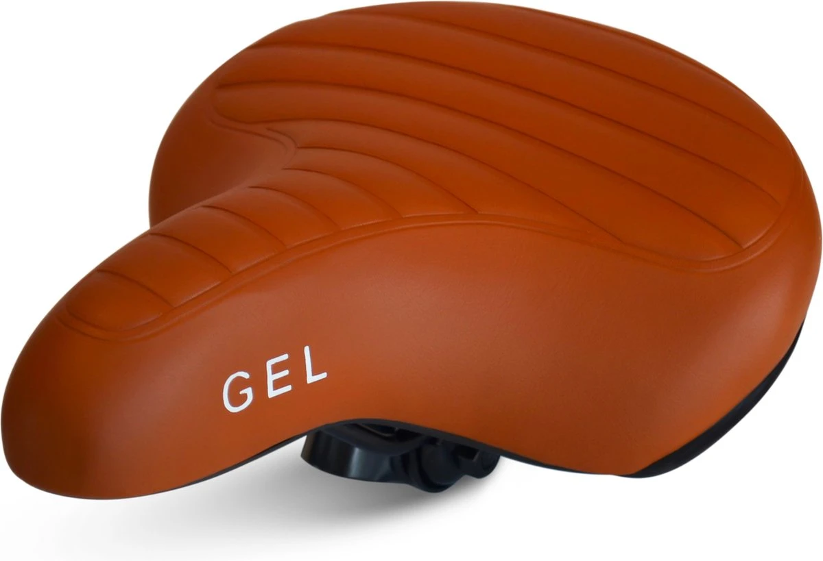 Fietszadel Karamel Bruin Ribbed, Stijlvol En Comfortabel Zadel Voor Veel Fietsplezier, Ontworpen Door PS 5 Fietszadel Karamel Bruin Ribbed, Stijlvol En Comfortabel Zadel Voor Veel Fietsplezier, Ontworpen Door PS - Afbeelding 3