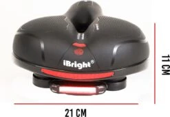 IBright Gel Fietszadel Met LED Oplaadbare Achterlicht - USB Oplaadbaar - Fietsverlichting Met 6 Functie's - Dames / Heren - Waterdicht - Gratis Zadelstrop - USB Oplaadkabel - Zwart 20 IBright Gel Fietszadel Met LED Oplaadbare Achterlicht - USB Oplaadbaar - Fietsverlichting Met 6 Functie's - Dames / Heren - Waterdicht - Gratis Zadelstrop - USB Oplaadkabel - Zwart -Fietsaccessoires Winkel 1200x831 1