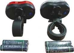 DULA Fietslamp Set Wit - Rood - Fietslampjes - Fietsverlichting - Voor En Achter - 1 Set -Fietsaccessoires Winkel 1200x858