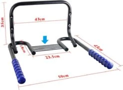 Merkloos Decopatent® Fiets Ophangsysteem Voor 2 Fietsen - Fietsenrek - Legplank Voor Helm - Fietshaak - Muurbeugel Fiets - Wandmontage -Fietsaccessoires Winkel 1200x878 1