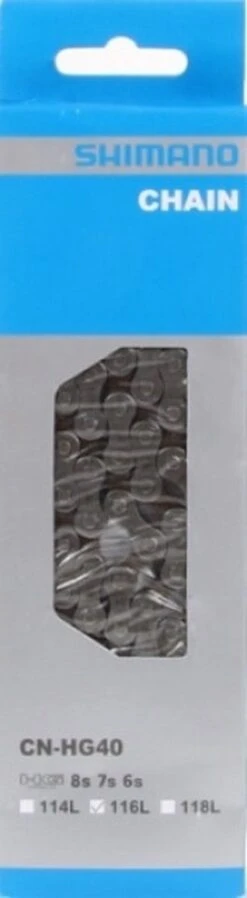Ketting - 6/7/8 Speed - 3/32" - Shimano HG40 116-link -Fietsaccessoires Winkel 330x1200