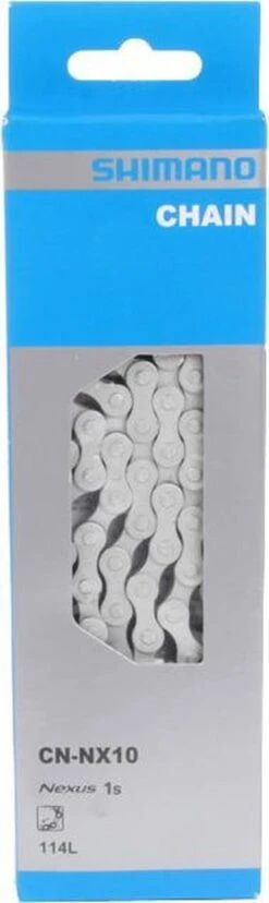 Ketting Shimano Nexus NX10 Anti-roest 1/2" X 1/8" - 114 Schakels -Fietsaccessoires Winkel 358x1200