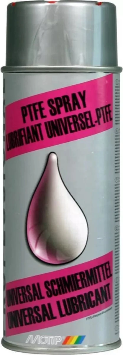 Motip PTFE Teflonspray - 400 Ml. 3 Motip PTFE Teflonspray - 400 Ml.