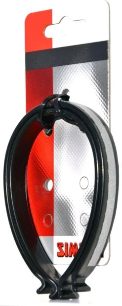 Simson Broekklemmen Kunststof Reflectie Zwart 2 Stuks -Fietsaccessoires Winkel 480x1200