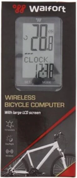Walfort Wireless Bicycle Computer Fietscomputer - Draadloos -Fietsaccessoires Winkel 519x1200