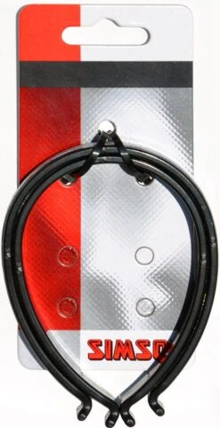 Simson Broekklemmen Kunststof Reflectie Zwart 2 Stuks -Fietsaccessoires Winkel 619x1200