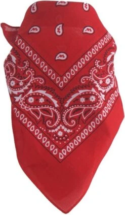 Fietsaccessoires Winkel 22 *** Boerenzakdoek Rood - Classic Zakdoek – Bandana Rood - Sport&Spel - Van Heble® ***