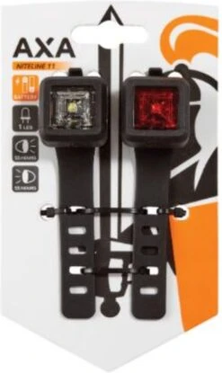 AXA Niteline 11 LED Fietsverlichting - Fietslampjes Voor En Achter - Batterij -Fietsaccessoires Winkel 714x1200