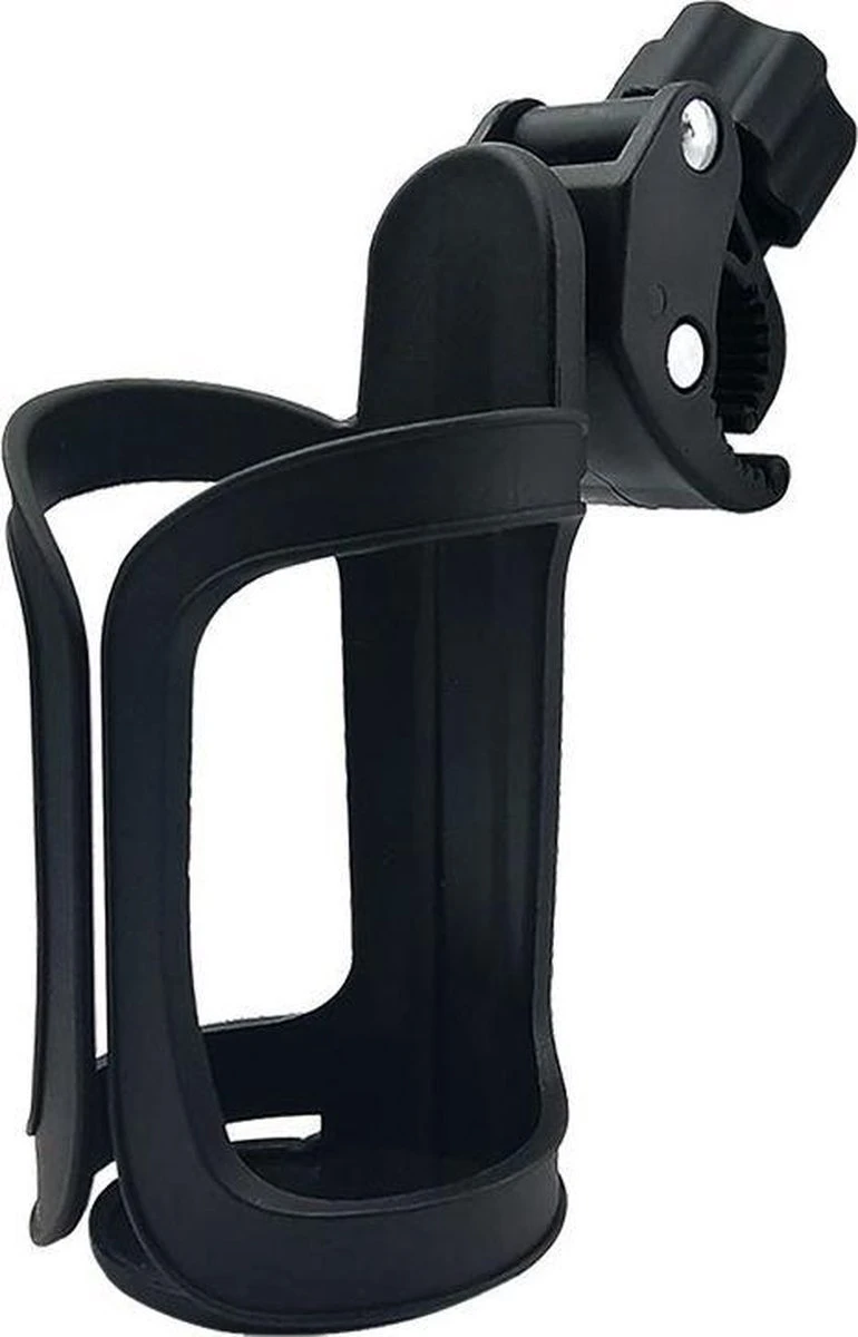 Universele Bekerhouder – Drinkfleshouder Kinderwagen Buggy En Fiets – Bidonhouder Ook Geschikt Voor Joolz – Zwart