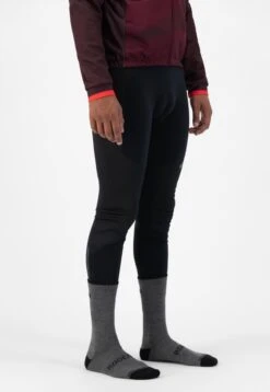 Rogelli Wintersok Merino Wool 2-pack - Grijs & Zwart - Maat 44-47 -Fietsaccessoires Winkel 828x1200