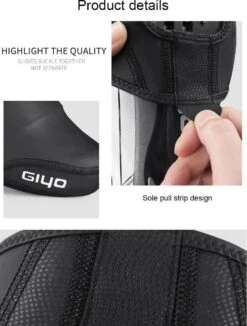 Giyo Waterdichte Halve Overschoenen Toe Covers - 1 Paar - Maat 41-46 - Zomer - Fiets Schoen Overtrek - MTB - Wielrennen/ Mountainbiken - Windproof -Fietsaccessoires Winkel 909x1200