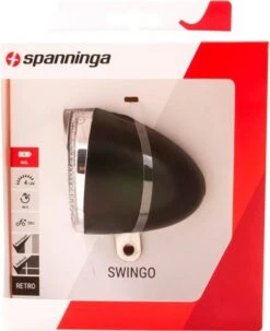 Spanninga Swingo Fiets Koplamp - 4 Lux - Batterij -Fietsaccessoires Winkel 979x1200