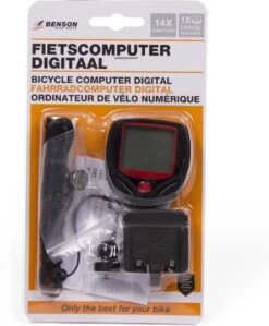 Benson Fietscomputer - Digitaal - 14 Functies - Bedraad - Zwart -Fietsaccessoires Winkel 991x1200 1